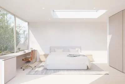 620 Adelaide Drive, Santa Monica, CA: ADU bedroom (rendering)