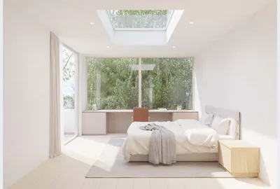 620 Adelaide Drive, Santa Monica, CA: ADU bedroom (rendering)