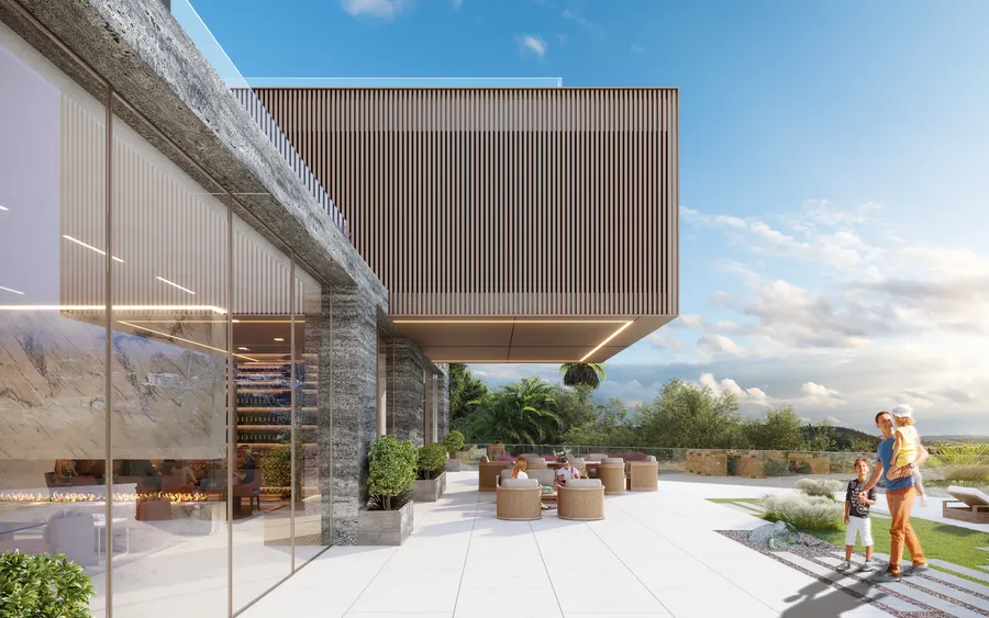 960 Stradella Road, Bel Air, CA: Cantilever (rendering)