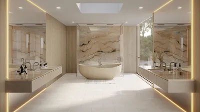 960 Stradella Road, Bel Air, CA: Bathroom (rendering)