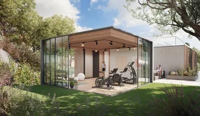 963 Roscomare Road, Bel Air, CA: Gym (rendering)